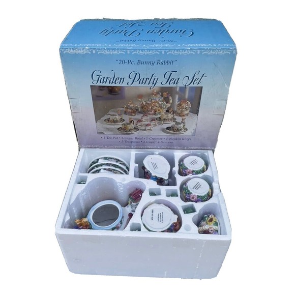 "Bunny Rabbit" Garden Party Tea Set - 20 pc. - Picture 2 of 4